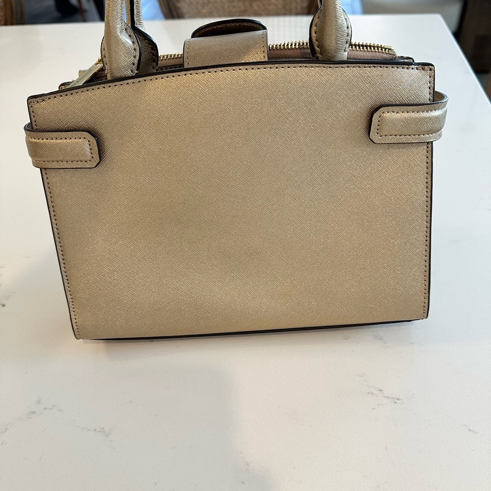 Michael Kors Karla Metallic Gold Mini Bag - Picture 6 of 7